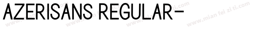 AzeriSans Regular字体转换